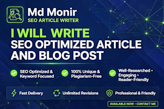 write SEO optimized article and blog post in english and bangla