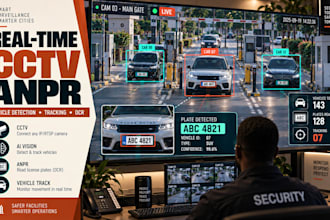 develop real time cctv anpr vehicle detection and tracking software