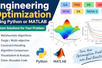 solve engineering optimization problems using python or matlab