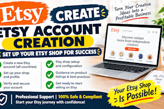 create unsuspended etsy seller account, etsy account creation, etsy store setup
