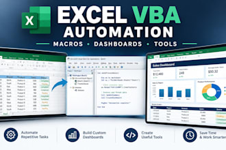 excel vba macros automation dashboard formulas  custom tools monthly spreadsheet