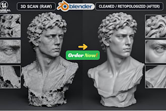 fix mesh repair retopology modify optimize edit broken 3d model stl file repair