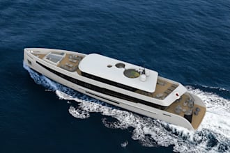 design amazing 3d boat model, yatch, 3d ship, hull with 3d animation for you