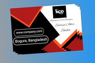 design a professional modern business card for your business