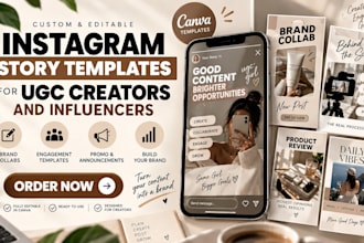 design instagram story templates for ugc creators and influencers