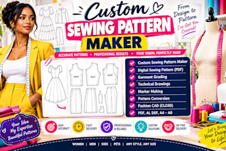 make digital sewing pattern for custom sewing pattern maker garment grading pdf
