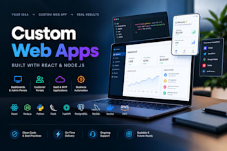 build custom web apps with react and node js