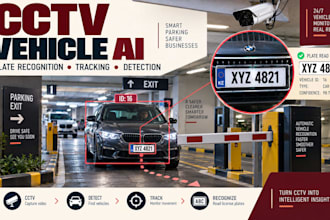 build cctv license plate recognition vehicle tracking and detection ai