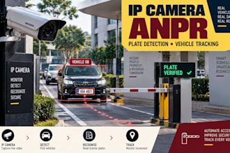 develop IP camera anpr license plate detection and vehicle tracking system
