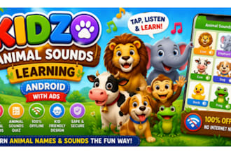provide a readymade animal sounds learning app for kids
