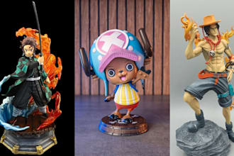 3d print and paint resin anime figure miniature action figure tabletop display