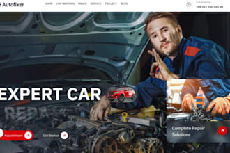 build wix auto repair website mechanics service booking lead capture website