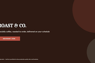 create an investor ready pitch deck and business plan