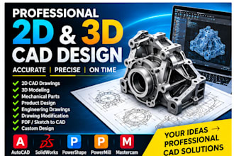 create professional 2d and 3d cad designs