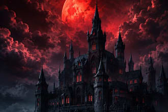 make fantasy horror characters or fantasy horor book cover
