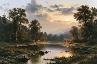 landscape oil painting art