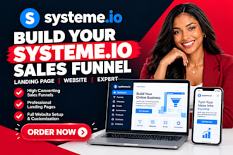 build systeme io sales funnel systeme io landing page systeme io website expert