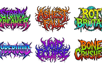design metalcore, grindcore and extreme metal band logo
