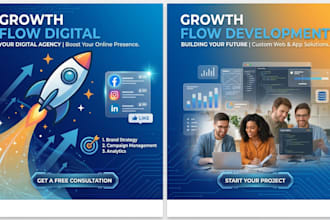design engaging facebook post design and banner