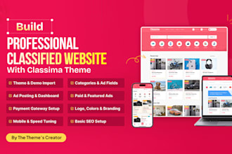 build classified ads website with the classima wordpress theme