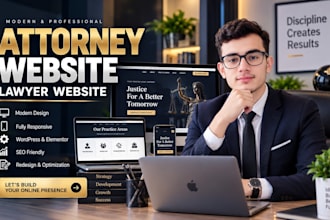 design a lawyer and law firm wordpress website
