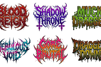 create death metal, black metal sludge metal logo
