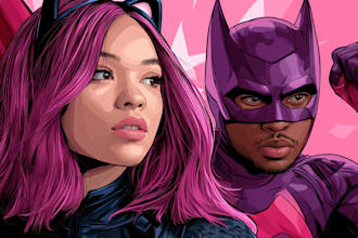 create custom superhero character for comic