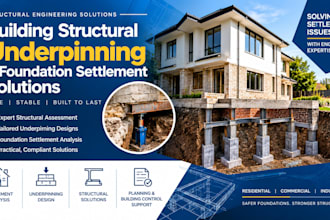 design building structural underpinning and foundation settlement solutions