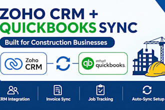 integrate zoho crm with quickbooks for construction businesses