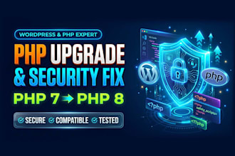 update PHP 7 to latest 8 and fix php2shell cve 2026 109619, 109618