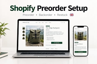 setup shopify preorder, backorder and coming soon prodcuts