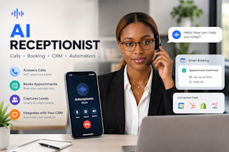 build an ai receptionist ai receptionist for calls and booking