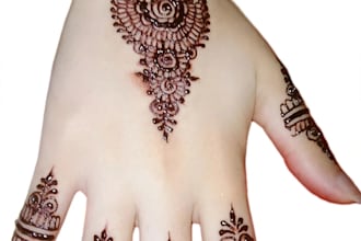 design bridal mehndi henna art and floral sketches
