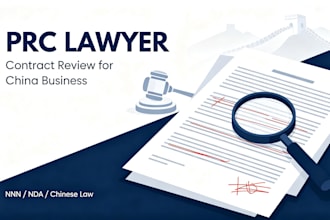 review and redline your nda, nnn and china contract