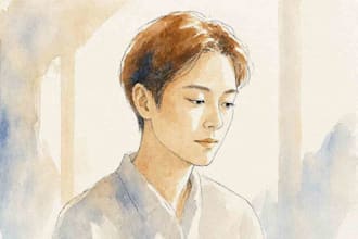 minimalist watercolor portraits from your photos