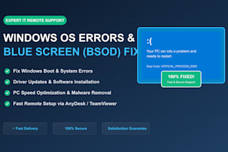 fix windows os errors, blue screen, and driver issues