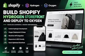 build shopify hydrogen storefront and deploy to oxygen