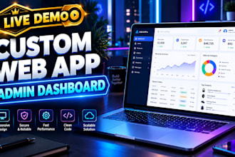 build a complete full stack website with custom admin panel