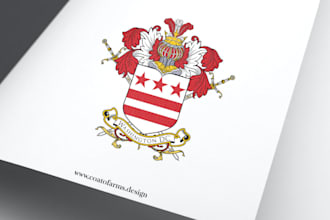 design luxury heraldic coat of arms logo
