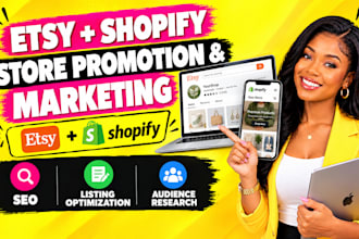 promote your etsy shop and shopify store with ecommerce marketing