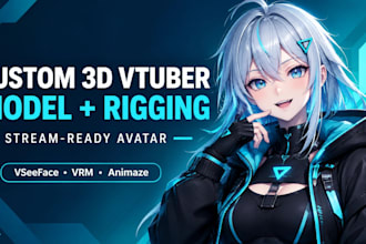 create, edit 3d vtuber videos for youtube shorts, tiktok streaming