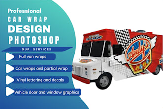 design a van wrap, car wrap, or vehicle livery