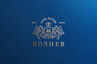 design modern heraldry, coat of arms logo