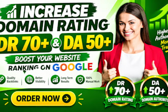 increase DR and da with niche relevant backlinks