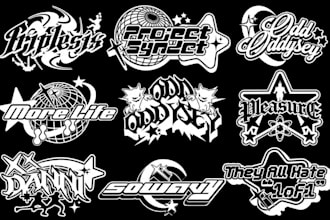 create y2k logo and streetwear design for your brand