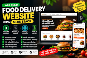 build food delivery website mern