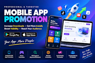 do website optimization and app store promotion for your ios and android app