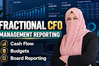 provide fractional cfo management reporting and cash flow support