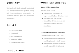 design professional resume or CV in canva