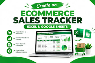 create an ecommerce inventory and sales tracker in excel or google sheets